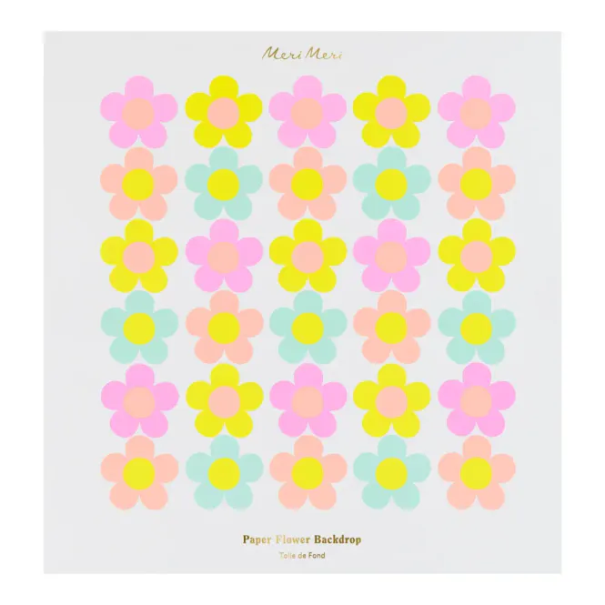 Hovedbilde OPPHENG – Backdrop med blomster – Meri Meri