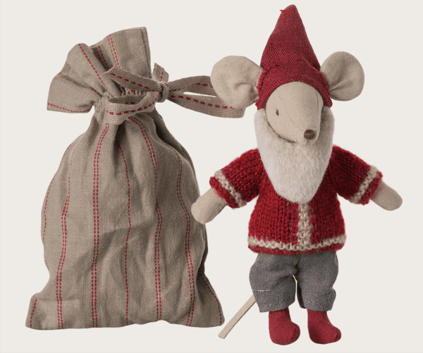 Hovedbilde NISSE-MUS STORBROR – Med hus og sekk – Maileg