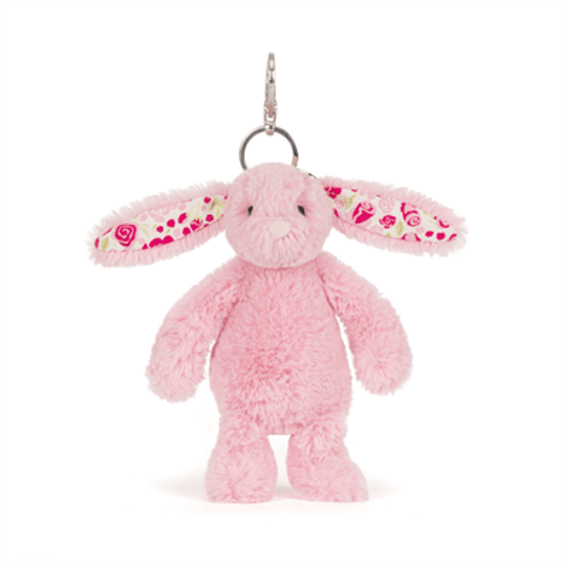 NØKKELRING – Blushkin Blossom Bunny Bag Charm – Jellycat