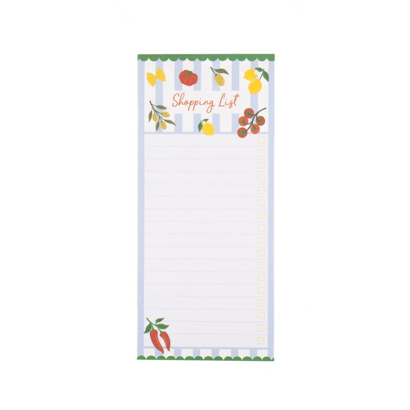 HANDLELISTE MED MAGNET BAK – Middelhavet – Sass & Belle