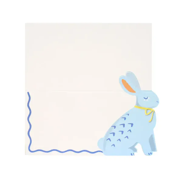 Hovedbilde BORDKORT – Kanin i lyseblå – 12 pk – ...