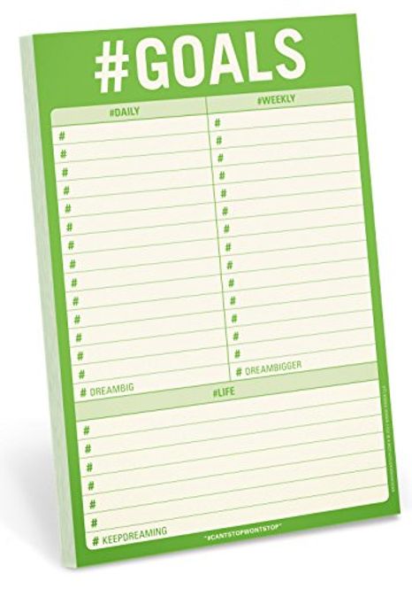 Hovedbilde NOTATBLOKK – #Goals – Knock Knock