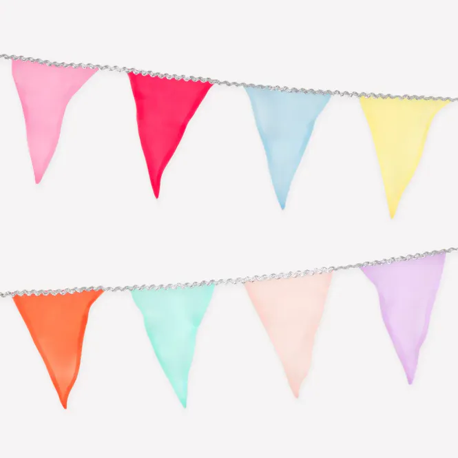 Hovedbilde GIRLANDER – Pastellfargede organzavimpler – ...