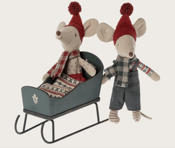 Hovedbilde SLEDE TIL MUSENE – Grønn – Maileg