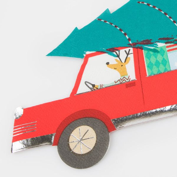 Hovedbilde SERVIETTER – Kjørende Reinsdyr – 16 pk – ...