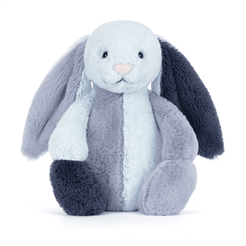 KOSEDYR – Bashful Patchwork Blue  Bunny – Jellycat