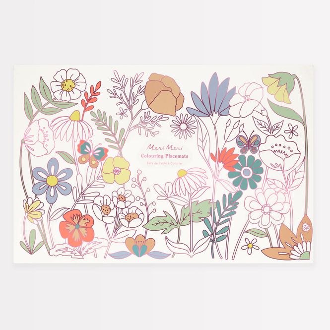 Hovedbilde FARGELEGGINGSBRIKKER – Blomster og sommerfugler ...