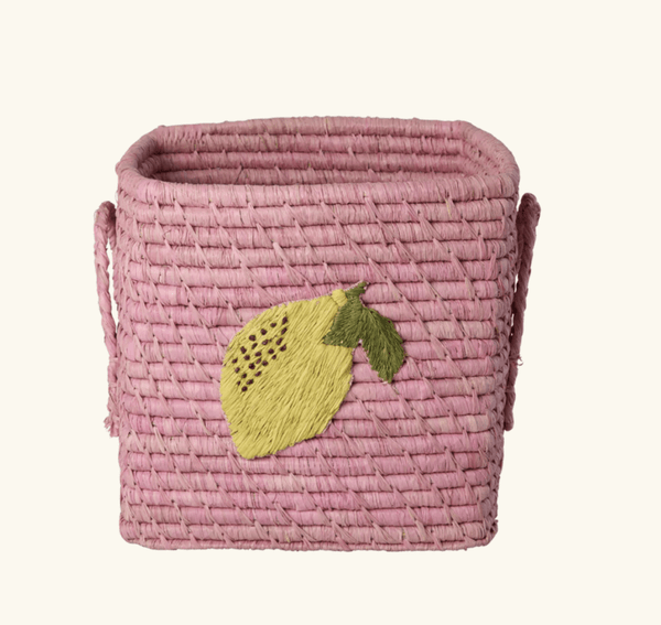 Hovedbilde LITEN KURV – Rosa med sitron – Rice