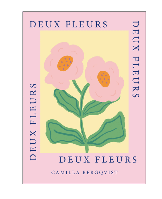 Hovedbilde PLAKAT - DEUX FLEURS PINK - 50 X 70 cm. - Camilla Bergqvist ...
