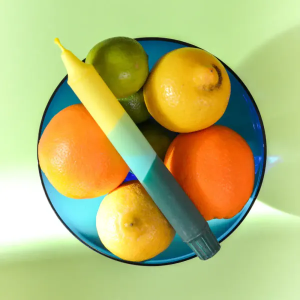 Hovedbilde HÅNDLAGET STEARINLYS – Grønn Lemonade – ...