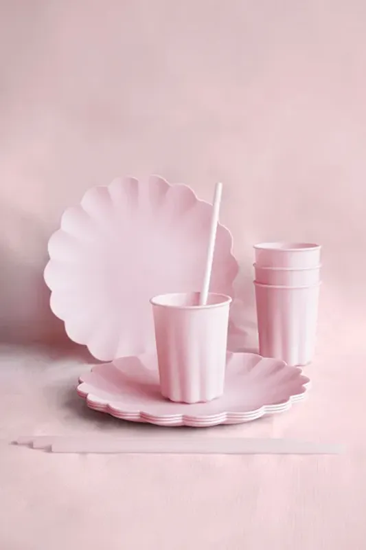 PLASTASJETTER – Rosa – 4 pk – PartyDeco