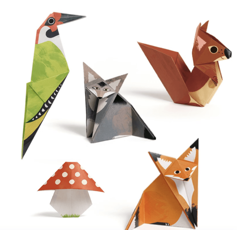 HOBBYSETT – Lag skogsdyr med origami – Djeco