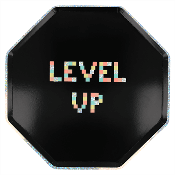 Hovedbilde PAPPTALLERKENER – Level Up – 8-pk – Meri ...