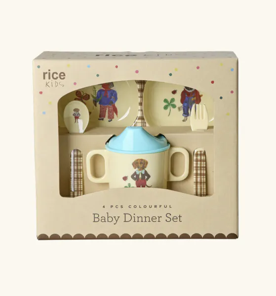 Hovedbilde BABY SPISESETT – Dachshund & Venner – Rice x ...