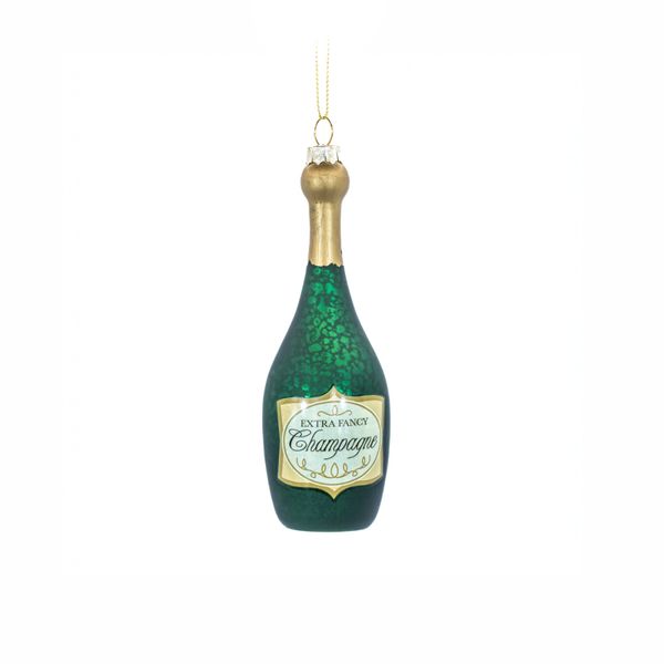 Hovedbilde JULETREPYNT – Champagneflaske i glass – Sass & ...
