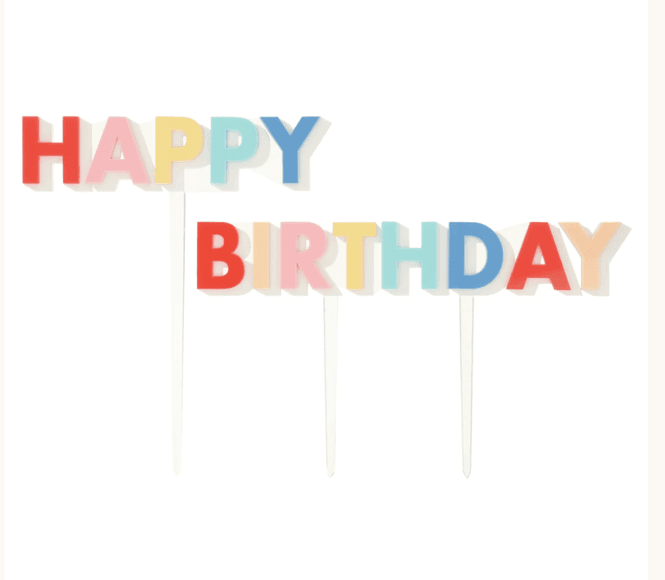Hovedbilde KAKETOPP – Happy Birthday – Fargerik – ...