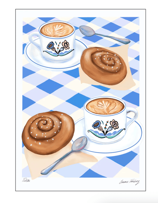 Hovedbilde PLAKAT – Fika – 30 x 40 cm – Emma ...