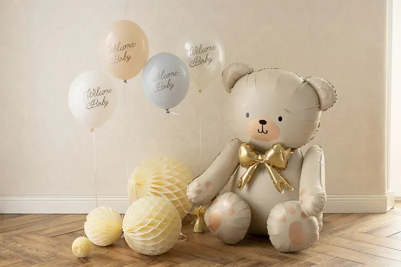 FOLIEBALLONG – Bamse krem – PartyDeco