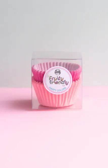 Hovedbilde MUFFINSFORMER - Rosa og Mørk Rosa - Fruityfriendly