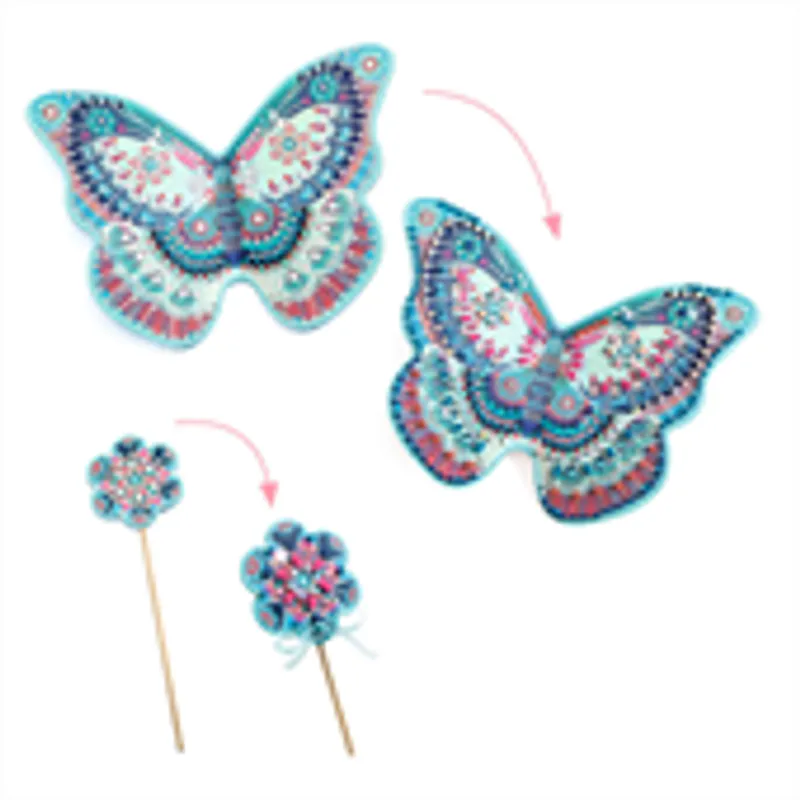 HOBBYSETT DIY – Sommerfuglvinger & tryllestav – Djeco