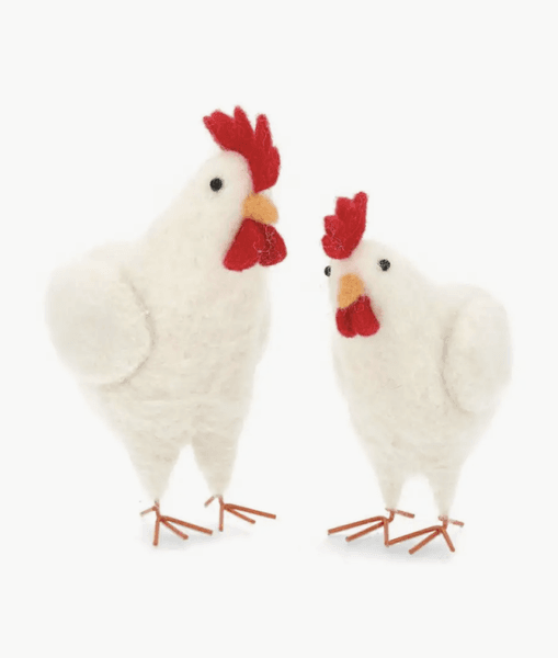 Hovedbilde PÅSKEPYNT – Ullhøner – Sett med 2 – Alot