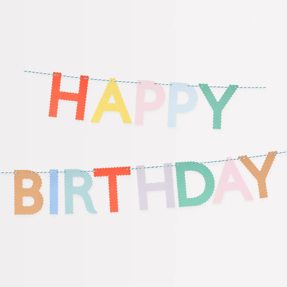 GIRLANDER – Happy Birthday fargerik – Meri Meri