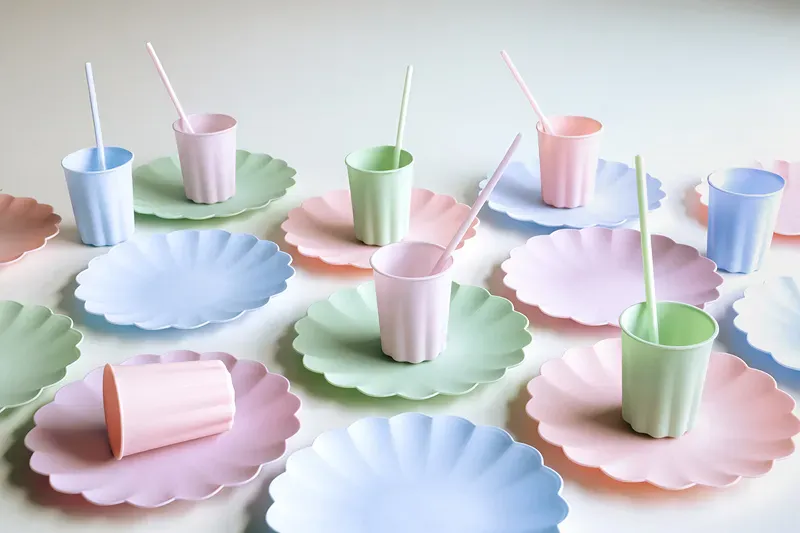 PLASTKOPPER – Rosa – 4 pk – PartyDeco