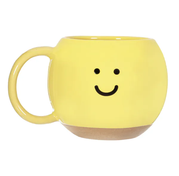 Hovedbilde KOPP – Happy – Gul Smiley – Sass & Belle