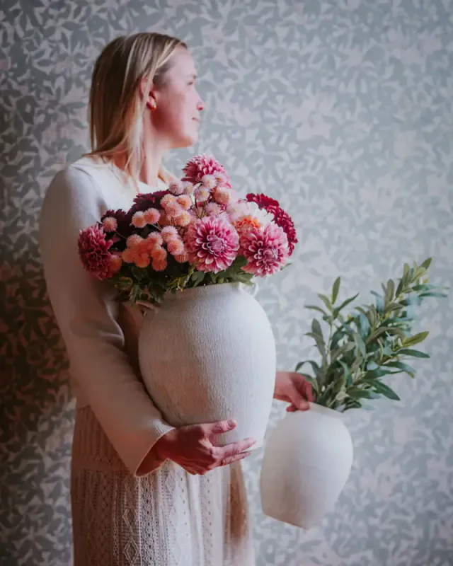 KUNSTIG BLOMST – Dahlia Dusty Pink – Alot