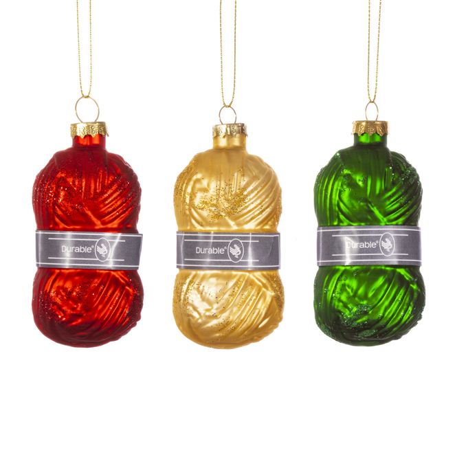 Hovedbilde JULETREPYNT – Garnnøster – 3-pk – Sass & ...