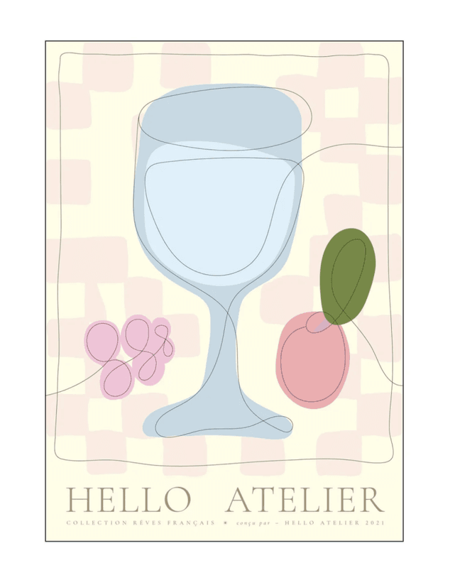 PLAKAT – Du Vin – 30 x 40 cm – Hello Atelier