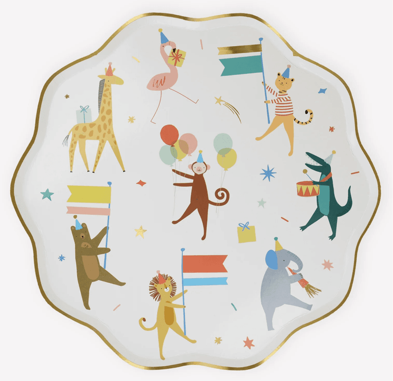 PAPPTALLERKENER – Dyreparade – 8-pk – Meri Meri