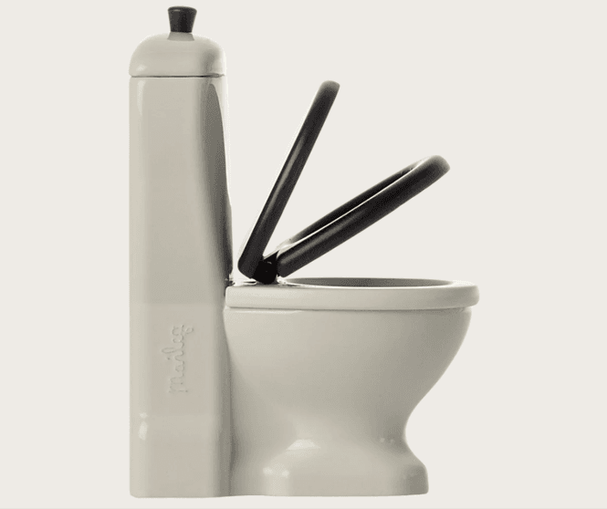 Hovedbilde TOALETT TIL MUSENE – Offwhite med sort sete – ...