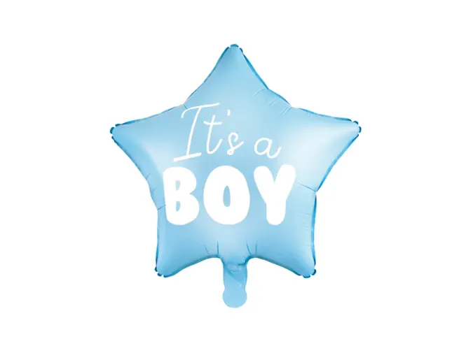 Hovedbilde FOLIEBALLONG – Stjerne It's a Boy – PartyDeco