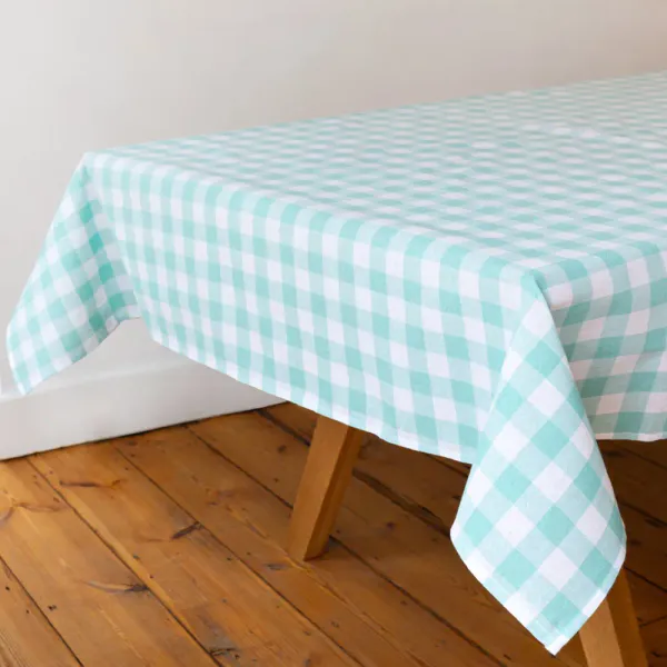 Hovedbilde DUK – Rutete mint og hvit – Talking Tables