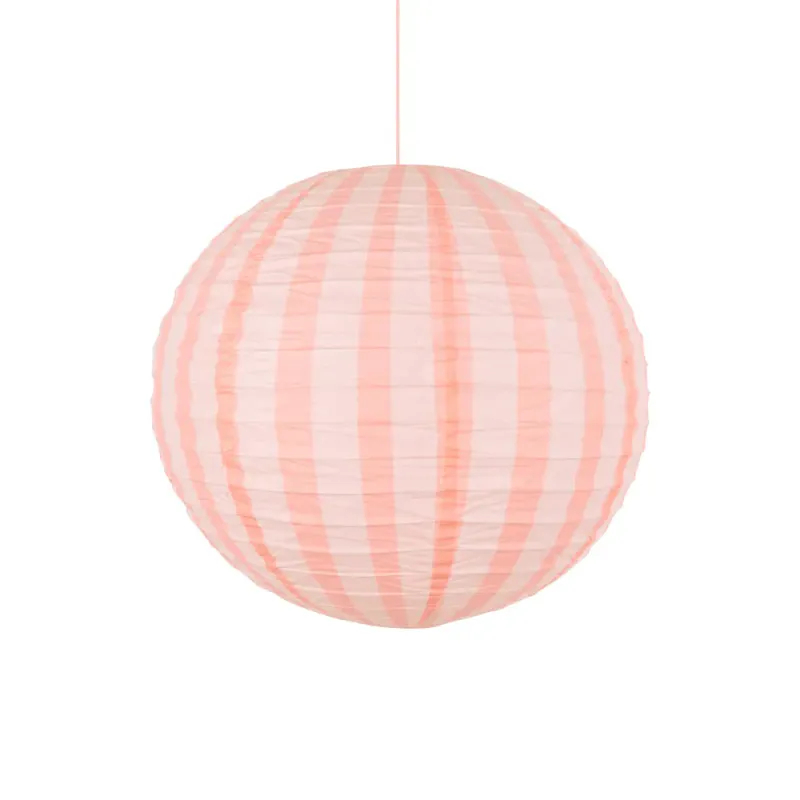 OPPHENG – Lanterner rosa striper – 3 pk – Meri Meri