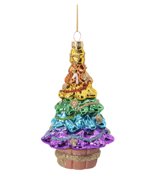 Hovedbilde JULETREPYNT – Juletre i regnbuefarger – Sass & ...