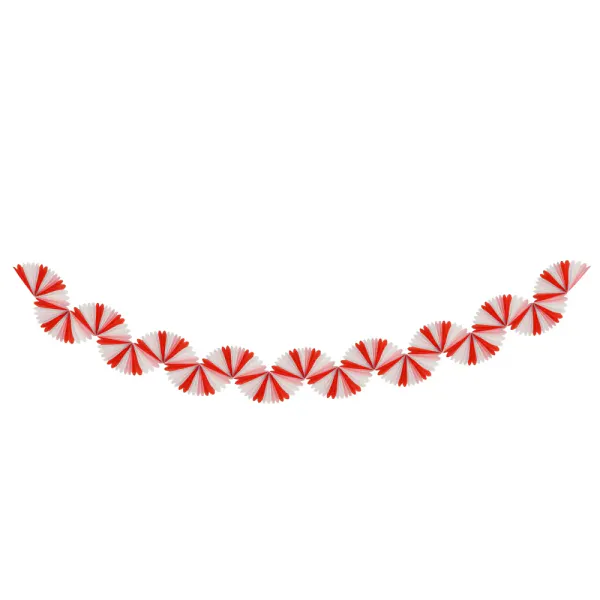 Hovedbilde GIRLANDER – Candy Cane Honeycomb – 2,7 m ...