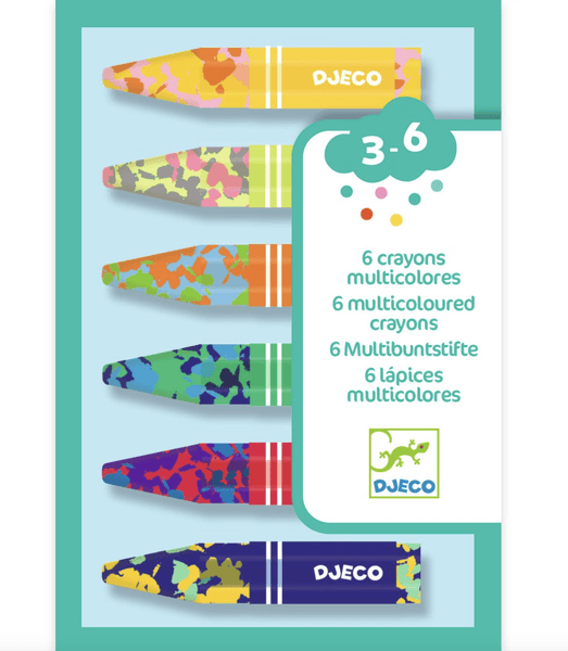 Hovedbilde  FARGESTIFTER – Flerfargede og tykke – 6 stk ...