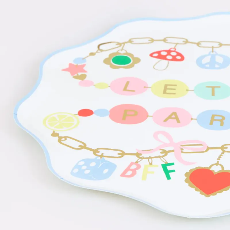 PAPPTALLERKNER – Let's Party Charms – 8-pk – Meri Meri