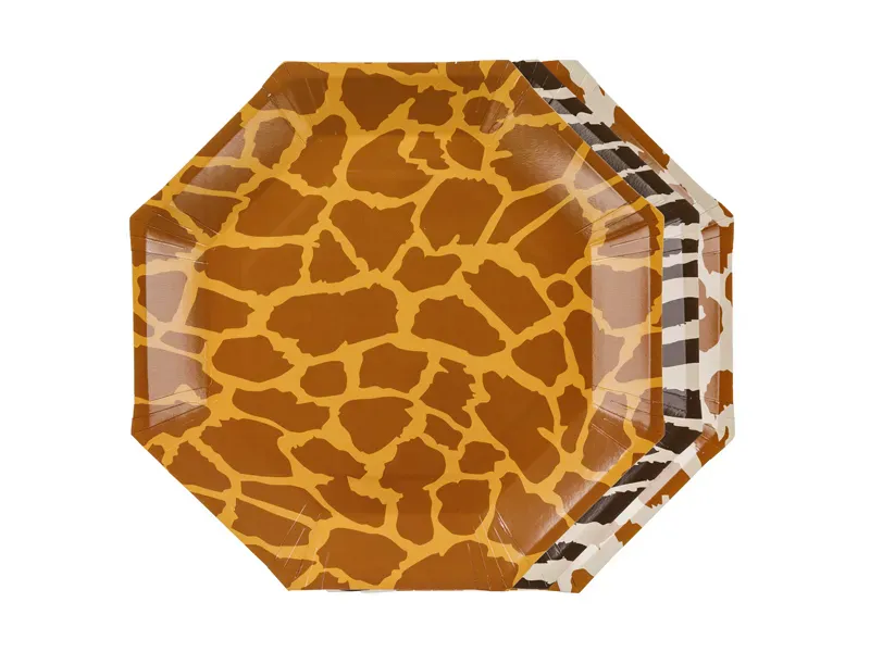 PAPPASJETTER - Safarimønster - 6 pk - PartyDeco