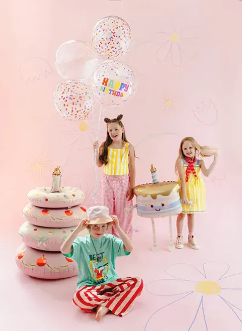 Hovedbilde FOLIEBALLONG – Gående bursdagskake – PartyDeco