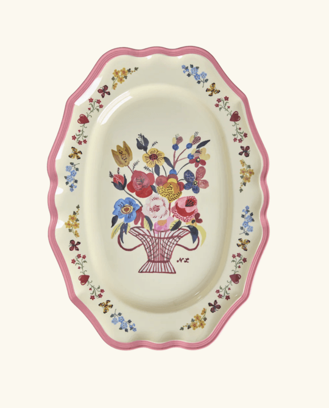 SERVERINGSFAT – Blomsterbukett – Rice x Nathalie Lété