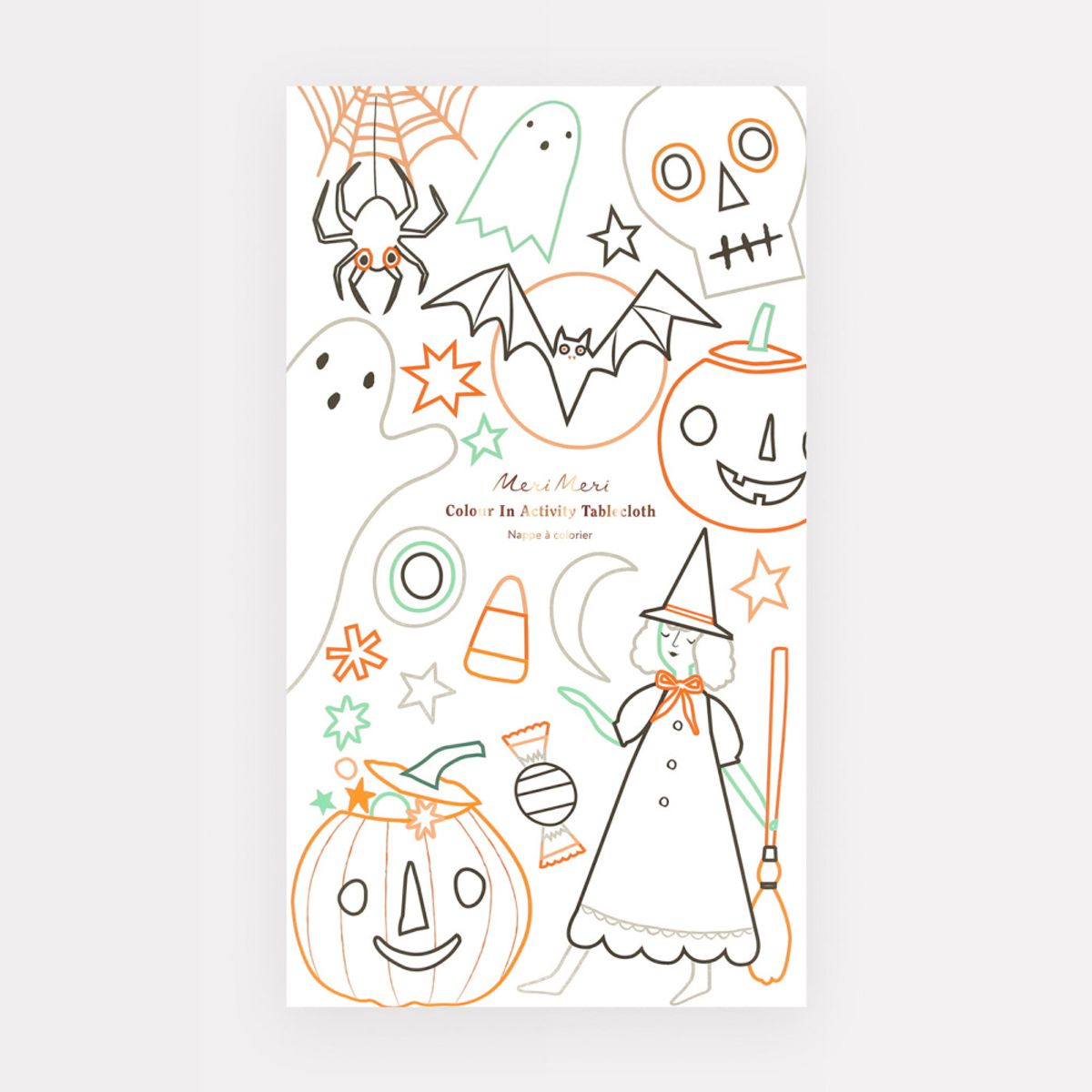 PAPIRDUK – Halloween Fargelegging – Meri Meri