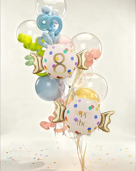 Hovedbilde FOLIEBALLONG – Happy Birthday Candy Dots – ...