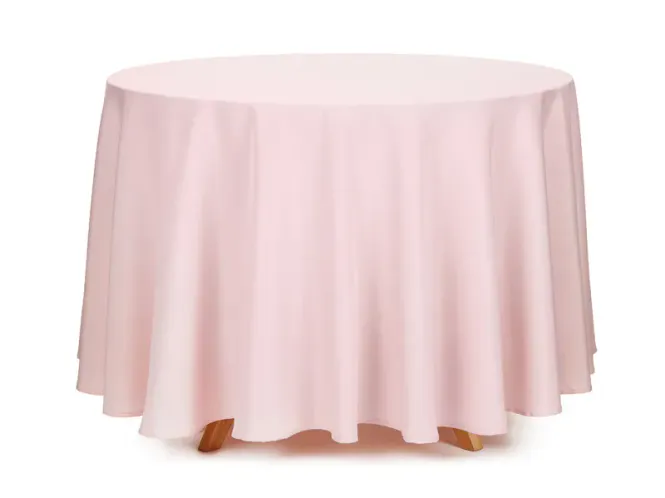 Hovedbilde BORDDUK – Rund – Rosa – 230 cm – ...