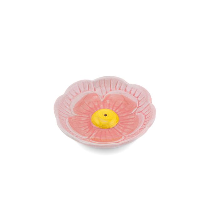 Hovedbilde RØKELSEHOLDER – Rosa blomst – Sass & Belle