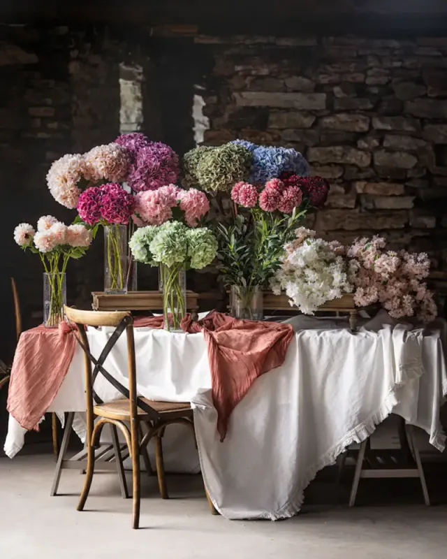 KUNSTIG BLOMST – Kirsebærblomst gren – Aprikos – 102 cm – Alot