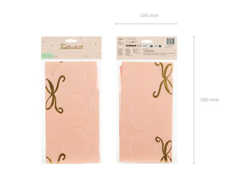 PAPIRDUK – Sløyfer rosa – PartyDeco