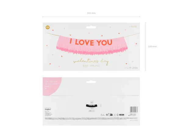 Hovedbilde GIRLANDER – I Love You – PartyDeco